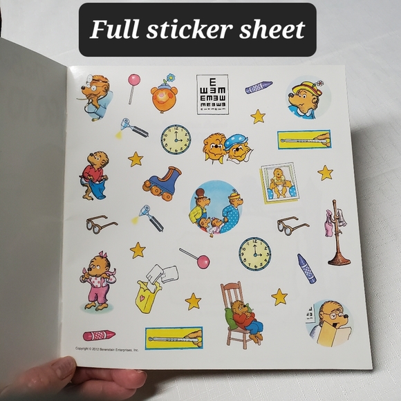 Berenstain Bears Go To The Doctor BONUS 2 Full Sticker Sheets Learn Read - Picture 3 of 17